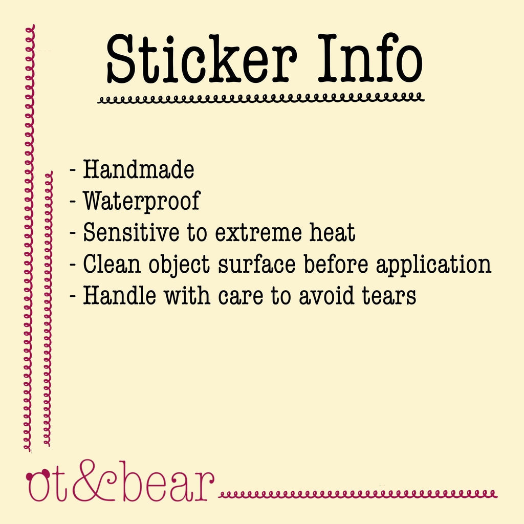 Bumble Boogie Sticker | Waterproof, clear, handmade