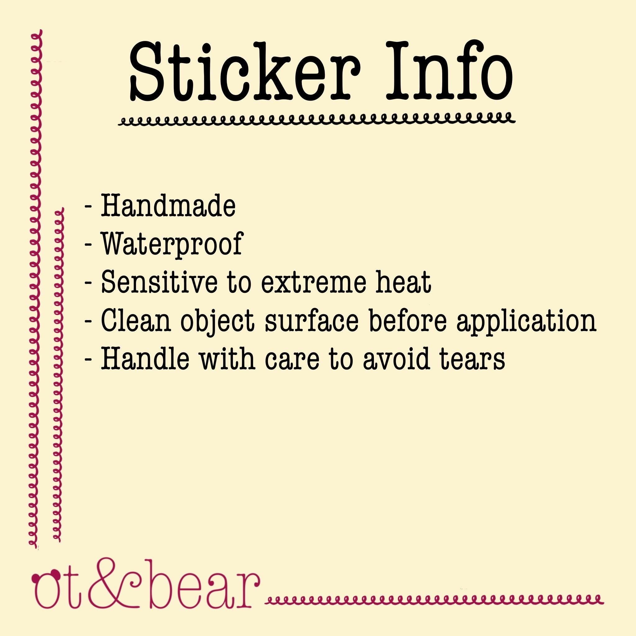 Bumble Boogie Sticker | Waterproof, clear, handmade