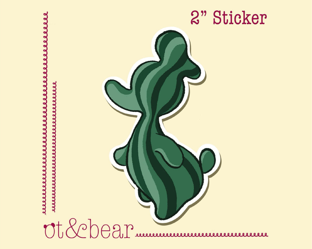 Sonoran Duck Sticker | Waterproof, handmade