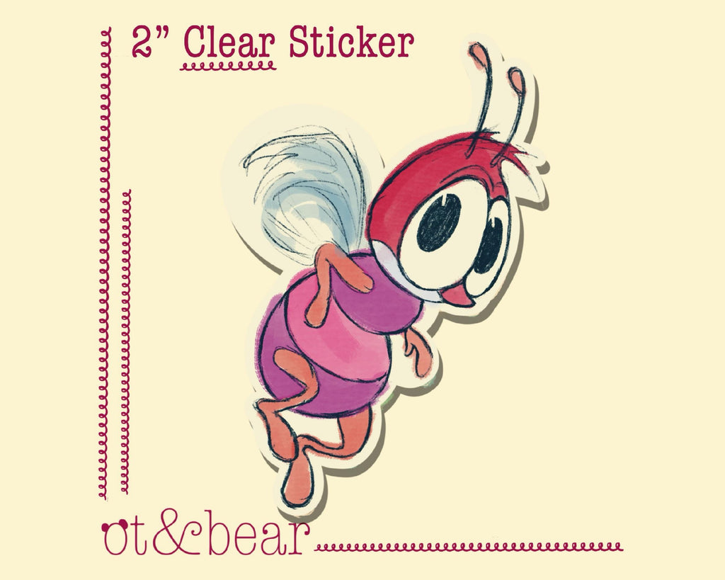 Bumble Boogie Sticker | Waterproof, clear, handmade