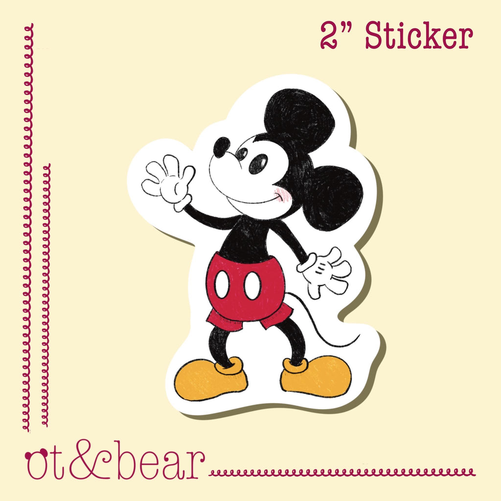 Mouse Party Sticker Pack | Waterproof, vinyl, 6 pack, Disney