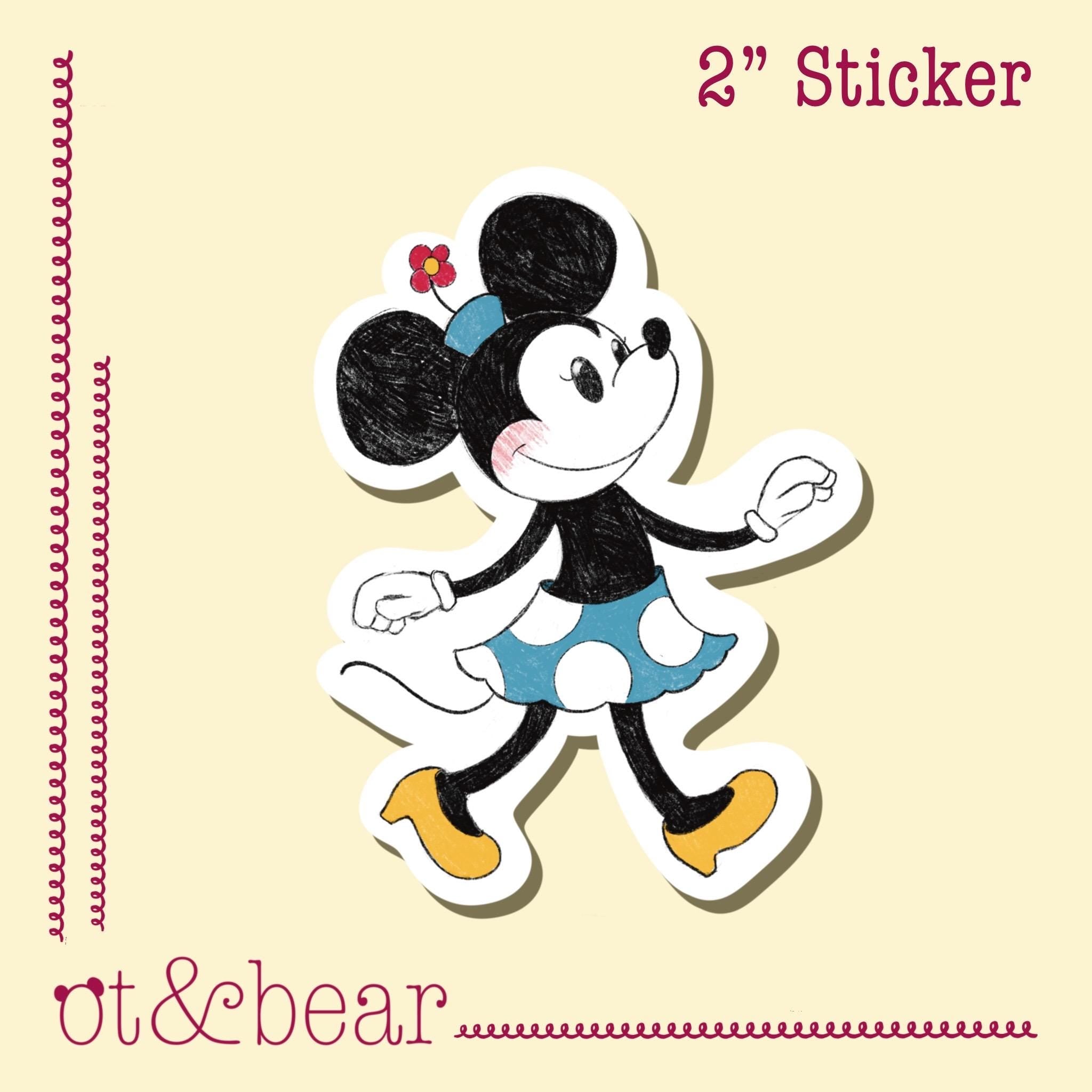 Mouse Party Sticker Pack | Waterproof, vinyl, 6 pack, Disney