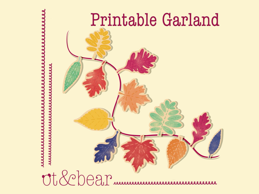 Crunchy Colors Shout Printable Garland