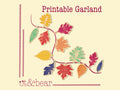 Crunchy Colors Shout Printable Garland