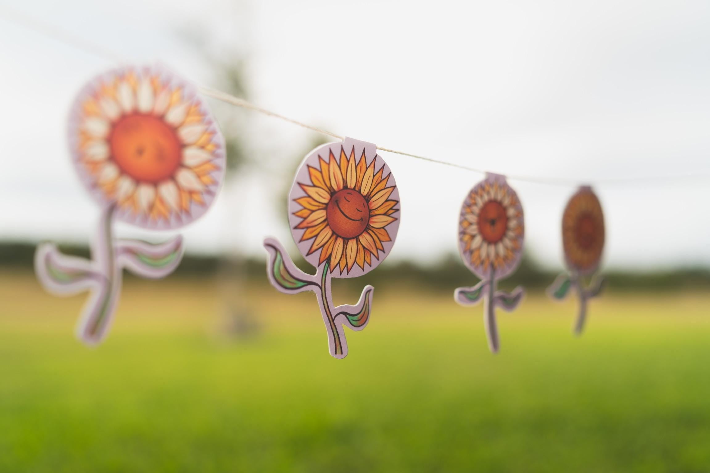 Sunflower Serenade Printable Garland