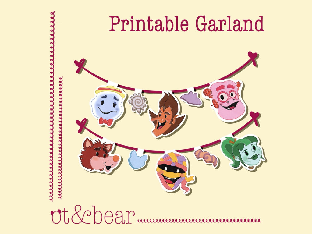 Monster Cereal Printable Garland