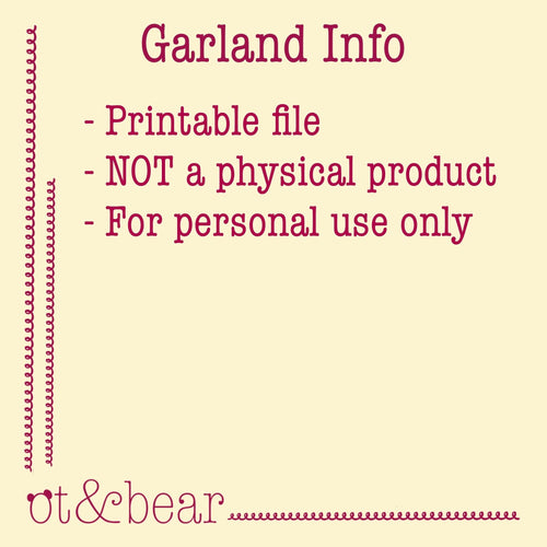 Apple Barrel Printable Garland