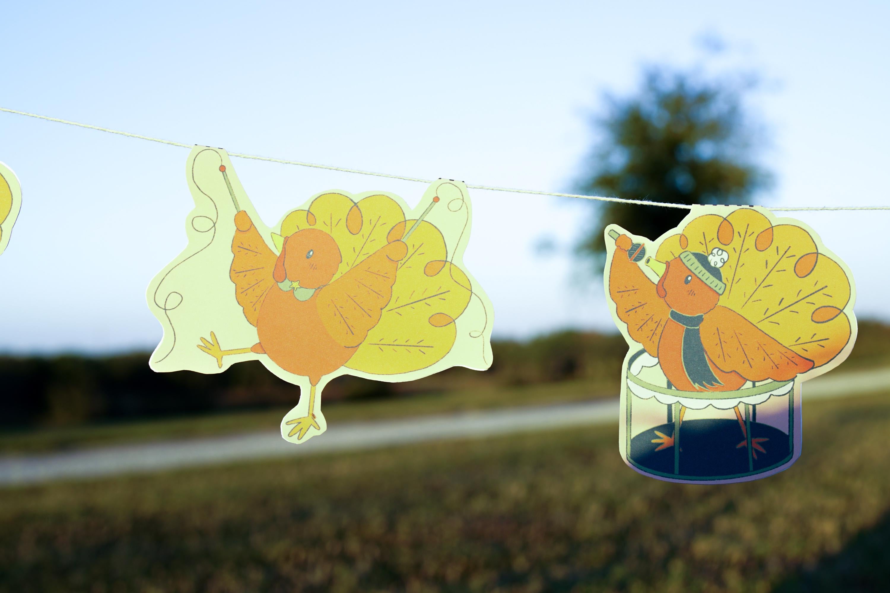 Turkey Parade Printable Garland