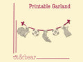 Friendly Critters Printable Garland
