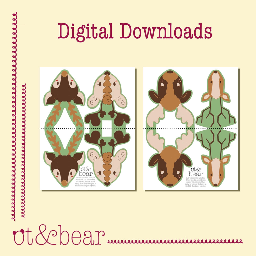 Reindeer Roundup Printable Garland