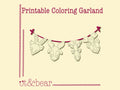 Reindeer Roundup Printable Coloring Garland