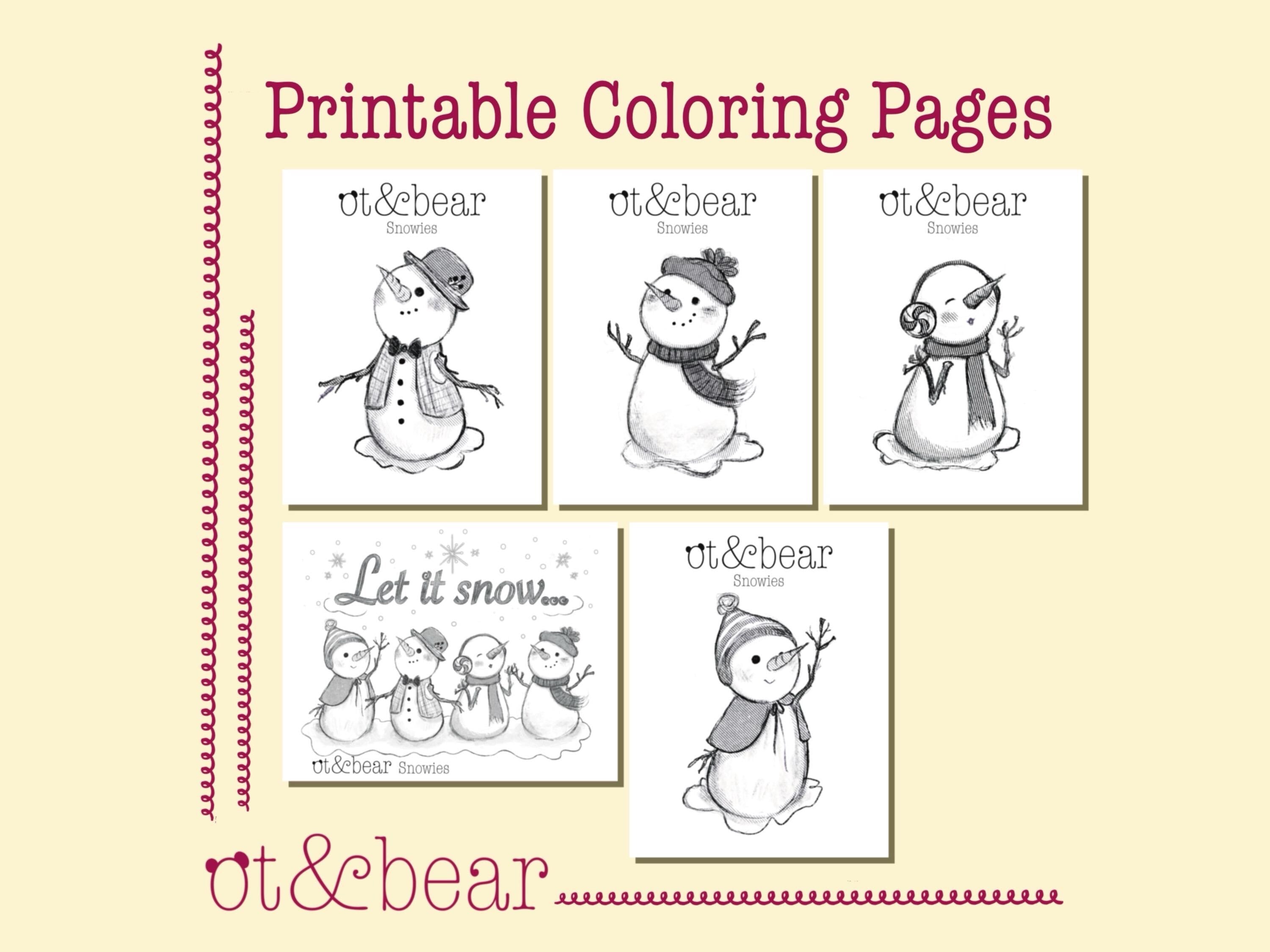 Snowies Coloring Pages