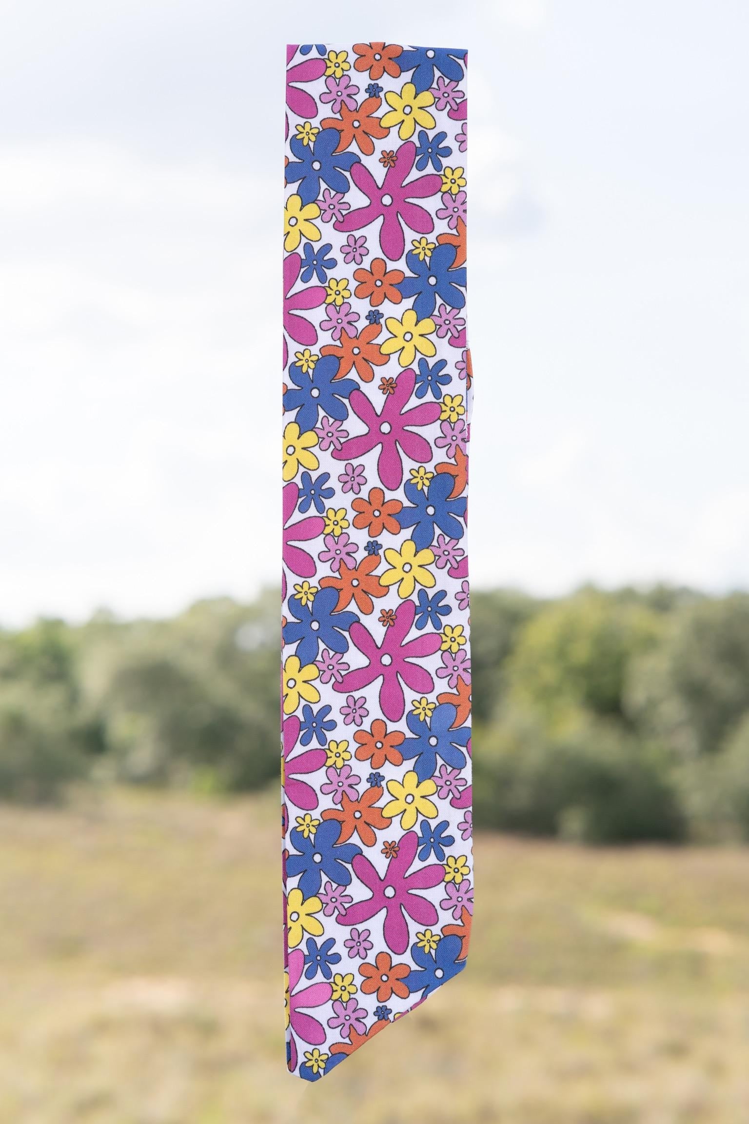 Retro Hair Scarf | Handmade Cotton Accessory