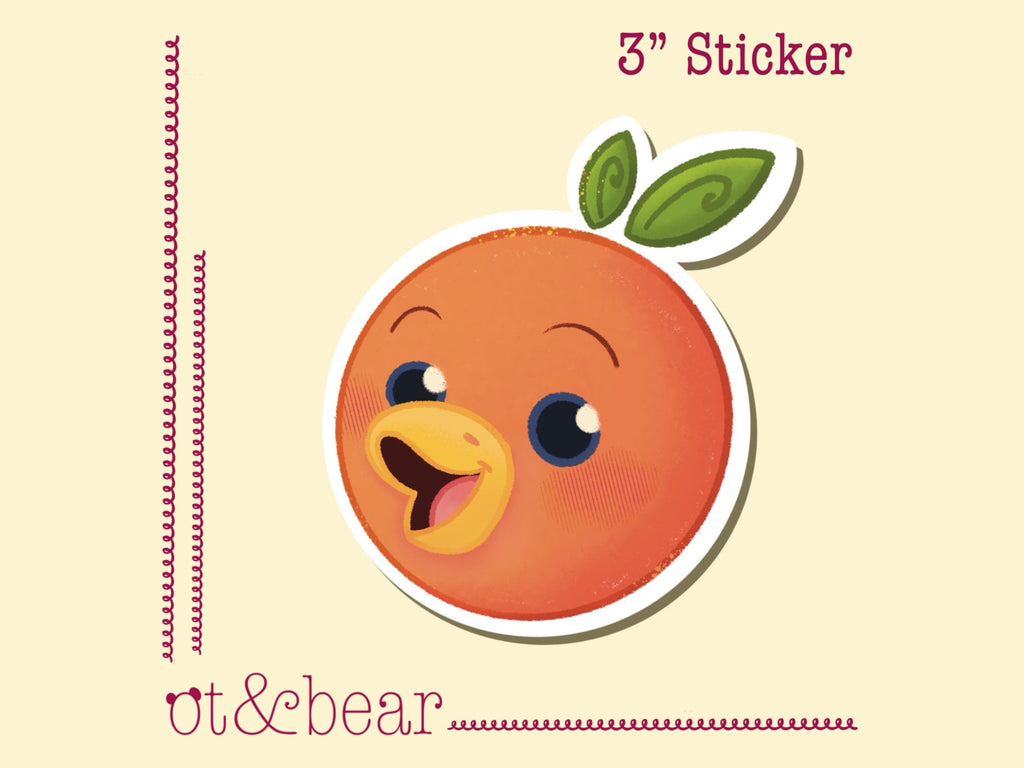Citrus Cutie Sticker | Waterproof, handmade